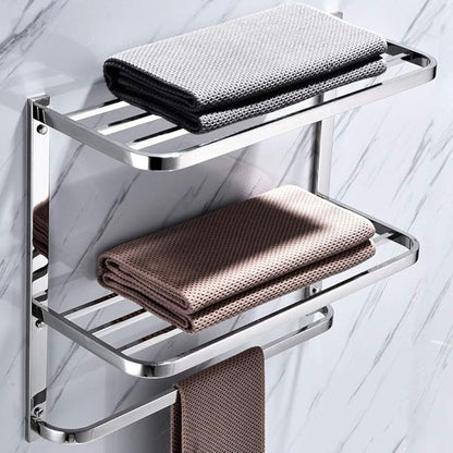 LUANT 3-Tier Bathroom Shelf with Towel Bars, Stainless Steel Wall Mounting Rack,29-1/4 Inch