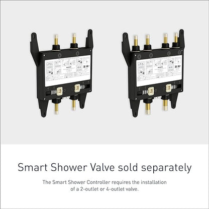 Moen Terra Beige Smart Shower 2-Outlet Digital Water System Controller for Thermostatic Shower Valve, TS3302TB