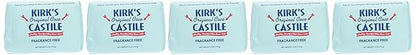 Kirk's Coco Castile Soap, Fragrance Free (Pack of 5)