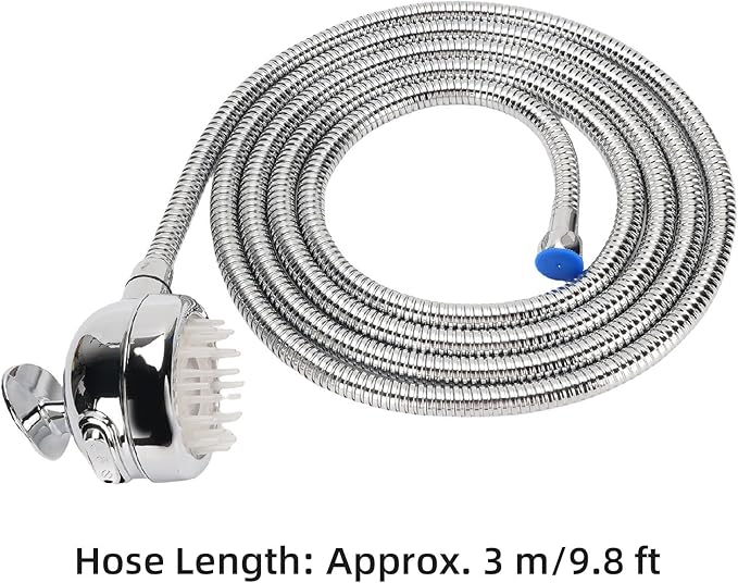 Fafeicy Dog Shower Attachment Set, ABS Pet Washing Sprayer with Hose and Adjustable Water Modes, for Easy Bathing and Grooming