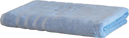 Mosobam Luxury Turkish Towels Bath Sheets 35X70 Allure Blue 700 GSM Bamboo Viscose & Aegean Turkish Combed Cotton