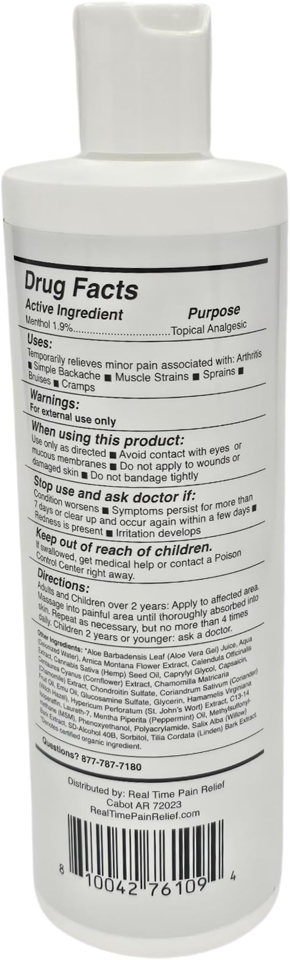 Real Time Pain Relief MAXX Plus - 12oz Bottle | Intensive Formula with 19 Natural Ingredients Including Hemp Seed Oil | Fast-Acting Relief for Muscle Pain, Arthritis, Backaches, and More
