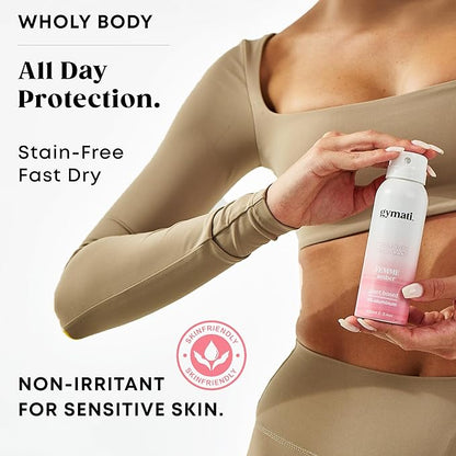 Gymati Fitness Body Deodorant Spray Aluminum Free - Women - Pack of 3