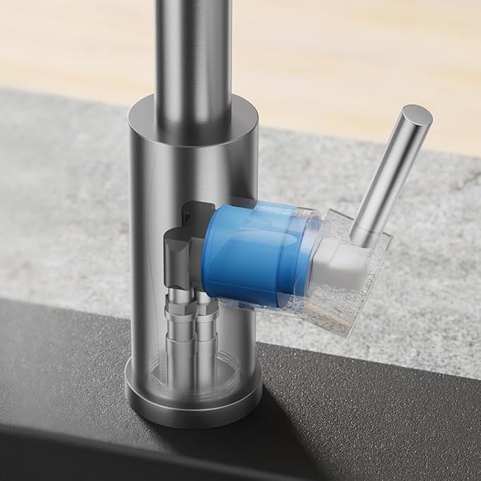 Smart Touch On Kitchen Faucet, 3 Modes Pull Down Sprayer, Sensor Activated, Ceramic Disc Valve, 360-Degree Rotation, 1 or 3 Hole Deck Plate. 10-Year Warranty. (KW-62SN,Brushed Nickel)