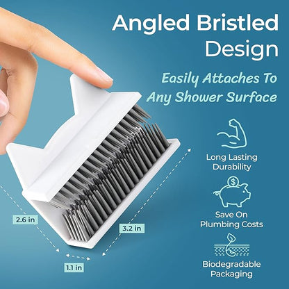 Shower Hair Catcher for Wall – Hair Collector for Shower & Tub, Shower Hair Trap Keeps Loose Hair Off Shower Wall & Out of Drain, Reusable Hair Catcher for Shower Wall, 3M Adhesive