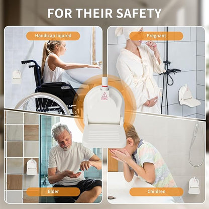Shower Foot Rest for Shaving Legs,Shower Shaving Foot Rest,Foot Rest for Shower with Powerful Suction Cup,Foldable Shower Shaver Foot Rest Suitable for RV Bathroom,Easy to Carry While Traveling