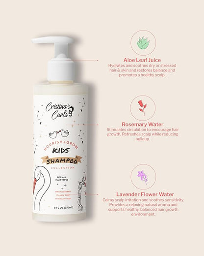 Cristina's Curls Kids Shampoo – Gentle Scalp Cleanse That Lifts Buildup Without Dryness