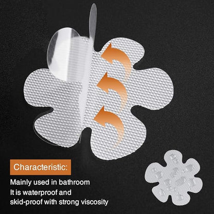 24PCS Original Bathtub Stickers Non-Slip, Safety Shower Treads Adhesive Appliques with Premium Scraper