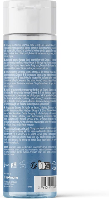 Dermoscent EFA Physio Shampoo for Dogs & Cats - Gentle Natural Ingredients for Frequent Bathing Allergies & Itchy Skin Relief - Soothes Dermatitis & Atopic Skin - 200 ml