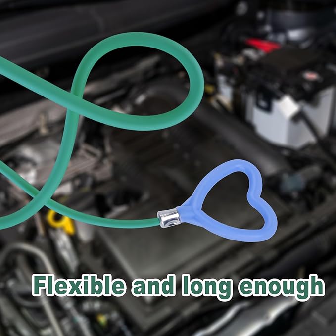 BOXOB 10 Pcs Car Sunroof Drain Cleaning Tool, 2 118in Flexible Long Pipe Cleaners with 4 Cleaning Brush 2 Syringe & Syringe Hose Heart Shaped Handle Soft Drain Brush for Auto Sunroof Wiper Hole