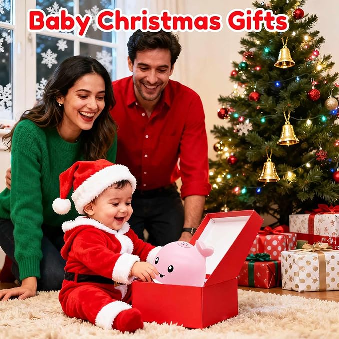 Bath Toys For 1 Year Old Girls, Pool Water Table Infant Baby Toy 6-12-18 Months, Whale Water Spray Toy, 1st Birthday Gifts For Girls,One 1 2 3 Year Old Boys Girls Gifts, Baby Toddler Shower Gifts