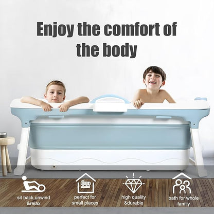 Portable Tub for Adults, Ice Bath Tub, Foldable Bathtub for Adults, Bathtub for Shower, Ice Bath, Sitz Bath, Portable Camping Shower, Freestanding Bathtubs 50 Inch