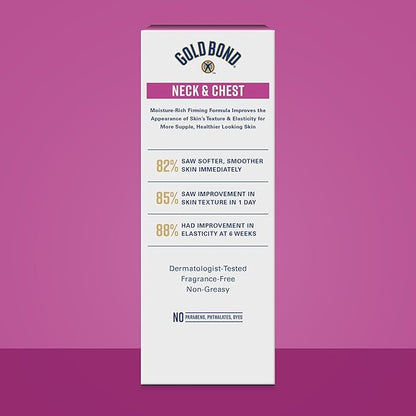 Gold Bond Age Renew Crepe Corrector Body Lotion, Replenishing & Smoothing Formula, 8 oz. & Age Renew Neck & Chest Firming Cream, 2 oz., Clinically Tested Skin Firming Cream