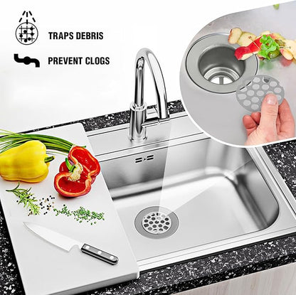 Everflow Stainless Steel Duplex Sink Strainer (Pack of 2)