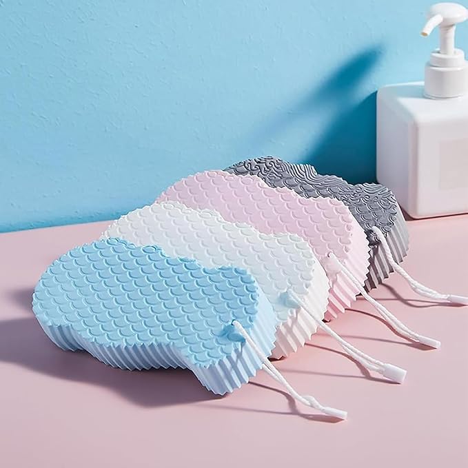 Magic Exfoliating Bath Sponge, 3D Super Soft Exfoliating Bath Sponge, Gentle & Effective Exfoliation, Highly Absorbent Design for Convenience and Durability (2PCS-B)