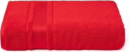 Melissa Linen, Fingertip Towels 4 Pack, 100% Turkish Cotton, Small Hand Towels for Body and Face, 12 x 18 in, Soft and Absorbent, Quick Dry, (Red Fingertip Hand Towels)