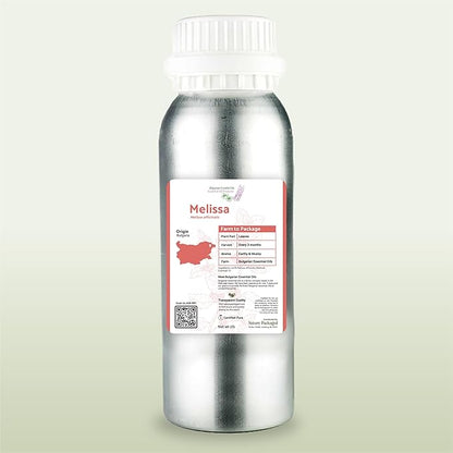 Melissa Essential Oil - Direct from Bulgarian Essential Oils in Bulgaria - Pure Essential Oil for Diffusers and Aromatherapy | 100% Pure Therapeutic Grade (2LBS)