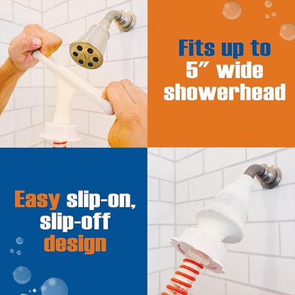 Rinseroo Dog Shower Attachment Hose – Slip-On Pet Sprayer with 6ft Hose – No Tools Handheld Dog Bathing & Grooming Shower Head for Easy Pet Baths, Seniors & RV Use