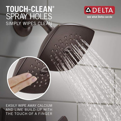 Delta Ashlyn 14 Series Rain Shower Faucet Set, Oil Rubbed Bronze Shower Head and Handle Set, Valve Trim Kit, Venetian Bronze T14264-RB (Valve Not Included)