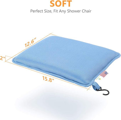 OasisSpace Cushion for Shower Chair, Seat Cushion for Shower Bench, Transfer Benches, Shower Chairs and Kneeling Pads,Bath Seat Cushion for Elderly, Senior, Handicap & Disabled