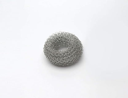 Tredoni Reusable Limescale Remover Ring 0.8x1.6 - Boiler/Kettle Furring Descaler Stainless Steel Mesh 2x4cm