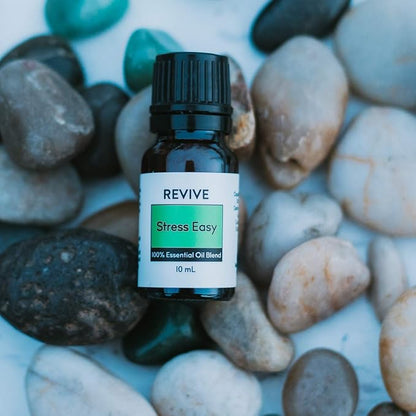 Stress Easy Essential Oil Blend by Revive Essential Oils - 100% Pure Therapeutic Grade, for Diffuser, Humidifier, Massage, Aromatherapy, Skin & Hair Care