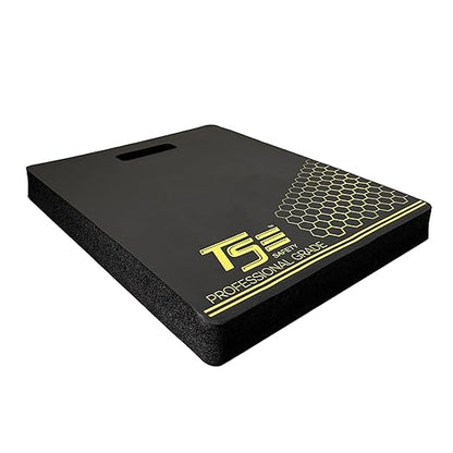 True Flex Protective Kneeling Pad, Premium Quality Neoprene Pad, Heavy Duty Stabilization, Easy to Carry Handle, Comfortable Ergonomic Design Kneeling Mat by TSE Safety,Black 14 inches x 18 inches