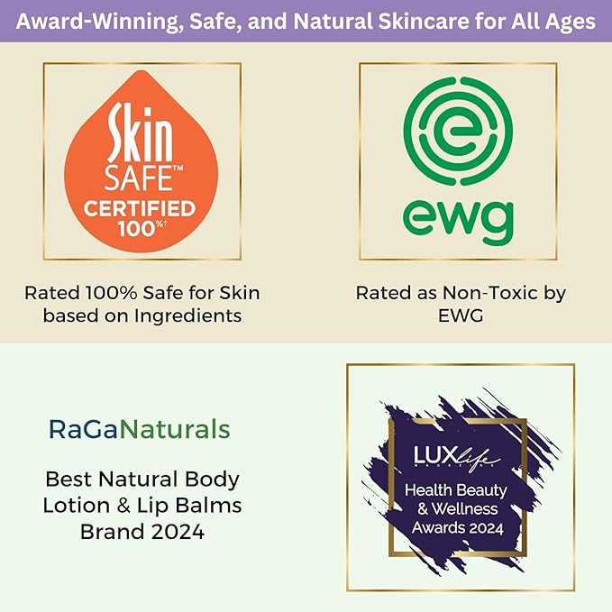 RaGaNaturals Lavender Shea Butter Hand and Body Lotion, 16 Fl Oz - Moisturizing, Plant-Based, Vegan, with Argan, Avocado Oil & Vitamin E
