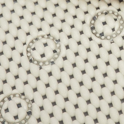 Bathtub Mat Non Slip Ivory 36” X 17” Shower Mat Soft Foam Bath Mats for Bathroom Tub, Bathtub Mat with Drain Holes, Suction Cups, Shower Mat Non Slip