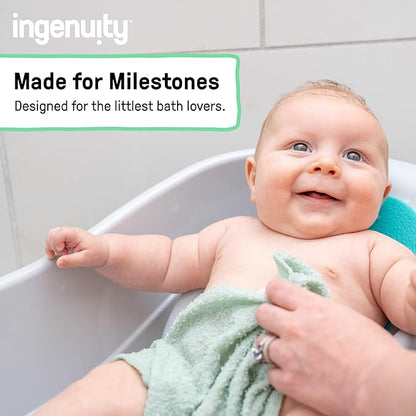Ingenuity Foldaway 2-Position Bather, 2-Position Bath Support for Sink or Bathtub, for Ages 0-6 Months, Up to 20 Pounds