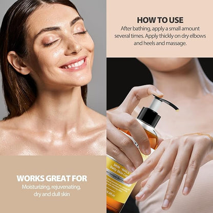 PHATOIL Ginger Oil for Body Massage,Gua Sha, Lymphatic Drainage, 260ML Large Bottle Body Oils for Moisturizing and Nourish Skin, Premium Ginger Body Massage Oil for All Skin Types(8.8oz)