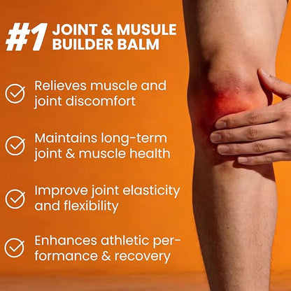 Muscle and Joint Balm, Muscle and Joint Builder Balm | Comfrey Oil, Beeswax, Arnica Oil, Jojoba Oil, Sea Buckthorn Extract, for Knee/Elbow/Shoulder/Back/Neck (1 PCS)