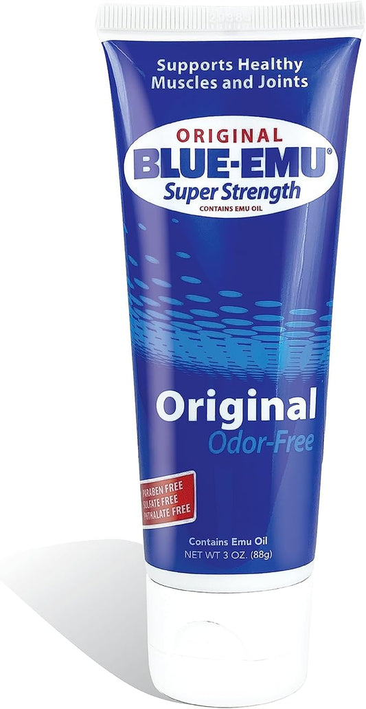BLUE-EMU Original Super Strength Cream, Soothing Muscle & Joint Support, 3 Oz