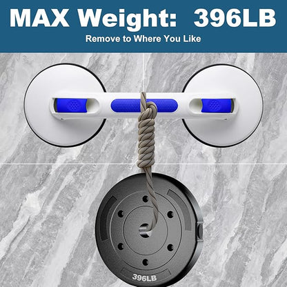 New Shower Handle Shower Grab Bars for Bathtubs and Showers,Strong Hold Suction Cup Grip Grab,Bath Handle Heavy Duty Grab Bars for Handicap Elderly Seniors（Royal Blue）