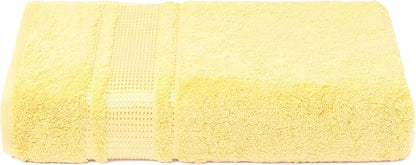 Melissa Linen 2-Piece Turkish Cotton Face & Hand Towels - 20 in x 35 in, Absorbent, Quick Dry, Durable & Soft, Spa & Hotel Quality (Light Yellow)