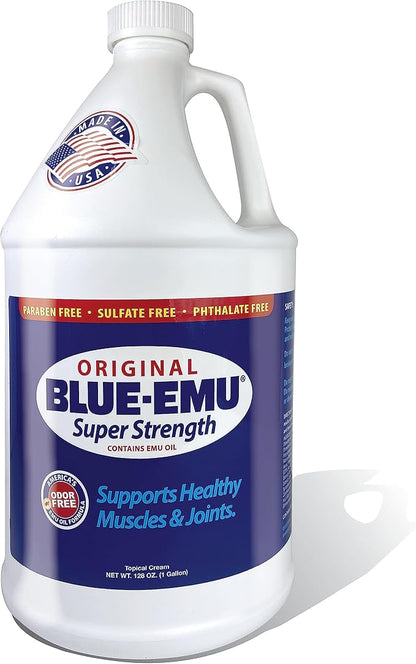 BLUE-EMU Original Super Strength Cream, Soothing Muscle & Joint Support, 1 Gallon
