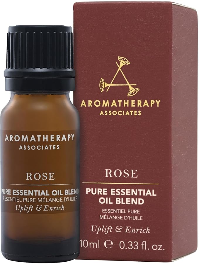 Aromatherapy Associates Rose Pure Essential Oil Blend. Premium Undiluted Blend to Uplift The Senses. Hand-Crafted with Rose, Geranium and Palmarosa (0.33 fl oz)