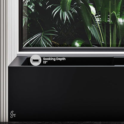 Swiss Madison Well Made Forever SM-AB540MB Voltaire Skirted Alcove Bathtub, 60" x 30", Matte Black