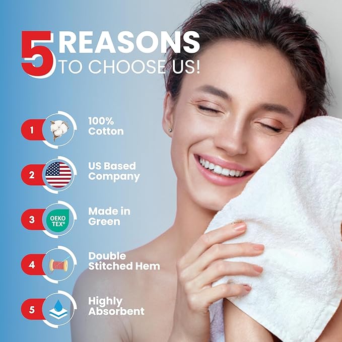 Infinitee Xclusives Luxury Wash Cloths for Showering [13x13] – 100% Cotton Washcloths [Pack of 4], Soft and Absorbent Face Towels for Bathroom Wash Clothes, Gym, and Spa (Burgundy)