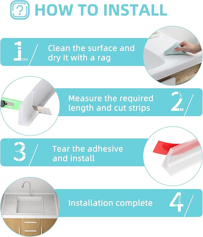 Shower Threshold Water Dam,Walk in Shower Water Guard, Shower Dam Water Barrier Bathroom Sink Splash for Dry And Wet Separation Caulk Seal Strip Edge Trim (78Inch, Transparent)