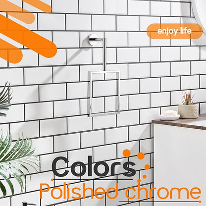 Towel Ring Chrome Bathroom Towel Holders for Wall Rack Polished Stainless Steel Bath Towel Hanger Bathroom and Kitchen Decor, AN3005CH