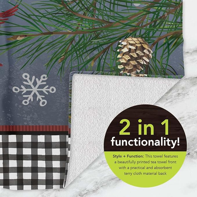 Briarwood Lane Smiling Snowman Cotton Hand Towel