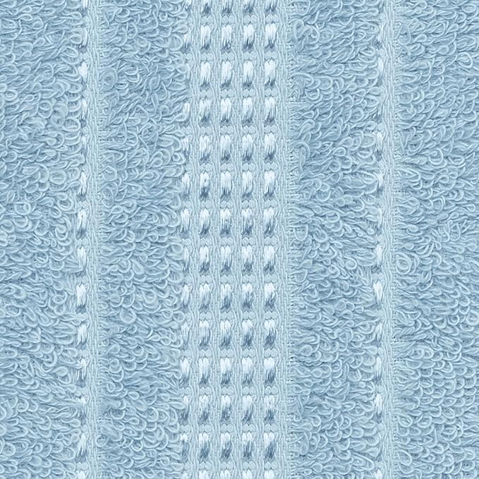 Melissa Linen, 100% Cotton Washcloths for Bathroom, 4-Piece 12x12 in Wash Cloth Set, Turkish Small Hand Towels, Soft Rags for Face and Body, (Blue Washcloths)