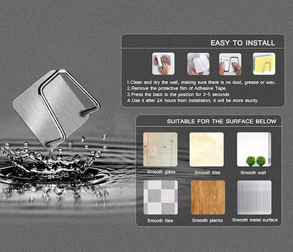 Sponge Holders for Kitchen Sink Adhesive Sponge Holder Sink Caddy Stainless Steel Rust Proof Waterproof, Quick Drying ﻿