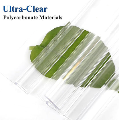 Frameless Shower Door Seal Strip 2 Pack x 39 Inch M Glass Shower Door Bottom Seal Strip for 3/8" Glass Shower Doors Sweep, Ultra-Clear Polycarbonate Stop Shower Leaks Create A Water Barrier