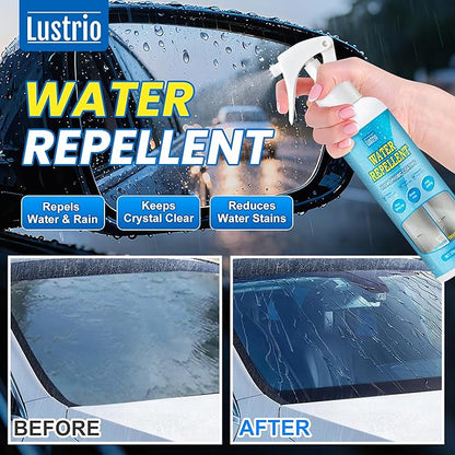Glass Water Repellent and Rain Repellent Spray, Hydrophobic Coating for Car Windshield, Auto Glass, House Windows, Mirrors, Long-Lasting Waterproof Protection 4oz/120ml