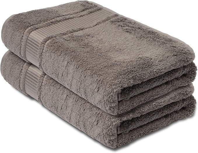 Melissa Linen, 2 Piece Hand Towel Set, 100% Turkish Cotton Face Hand Towels for Bathroom, 20 in x 35 in, Absorbent, Quick Dry, Durable and Soft, Spa and Hotel Quality, Mocha Brown