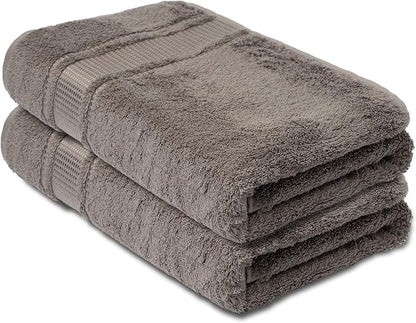 Melissa Linen, 2 Piece Hand Towel Set, 100% Turkish Cotton Face Hand Towels for Bathroom, 20 in x 35 in, Absorbent, Quick Dry, Durable and Soft, Spa and Hotel Quality, Mocha Brown
