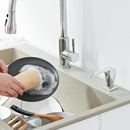 Ultimate Unicorn Kitchen Sink Soap Dispenser, Built-in Under Sink Chrome Dispenser, ABS Plastic, With 13 Ounce Bottle, U-SD001C
