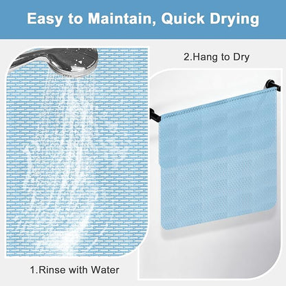 Square Shower Mat: 32"x32" Extra Large Non Slip Shower Mats for Inside Shower, Trimmable PVC Anti Slip Shower Stall Mats, Quick Dry Stand Up Shower Mat for Elderly, Kids